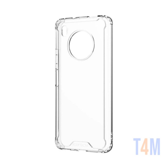 Funda de Silicona con Esquinas Dura para Huawei Y9a Transparente